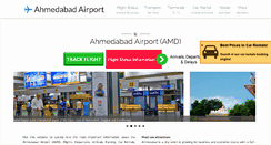 Desktop Screenshot of ahmedabadairport.com